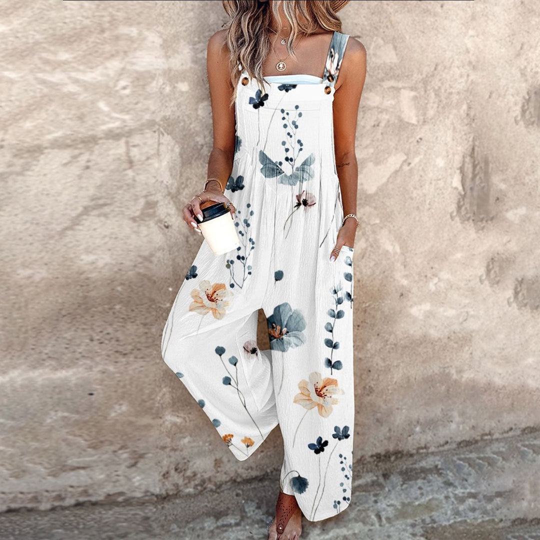 Fiona Floral Dungarees