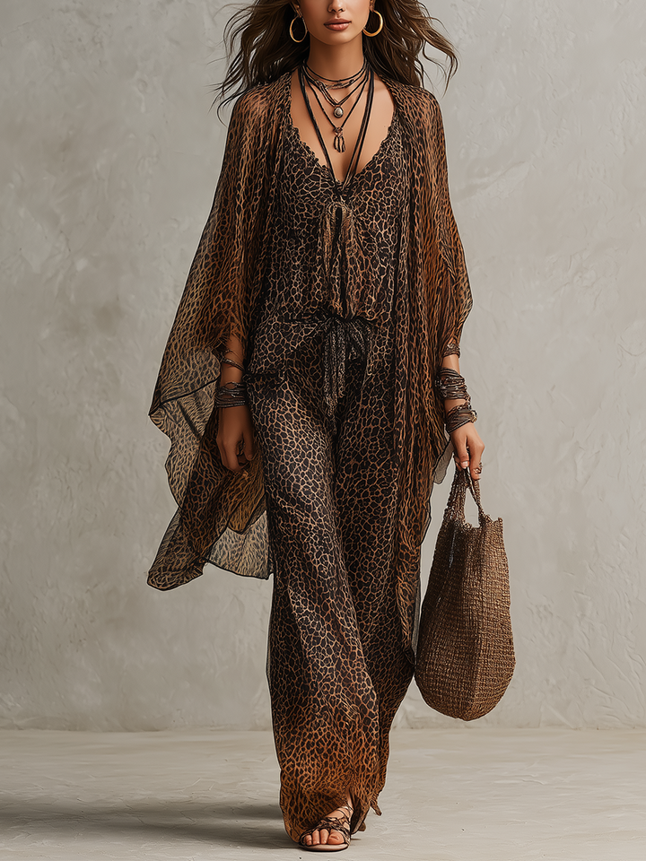 Boho Leopard Luxe 3-Piece Set