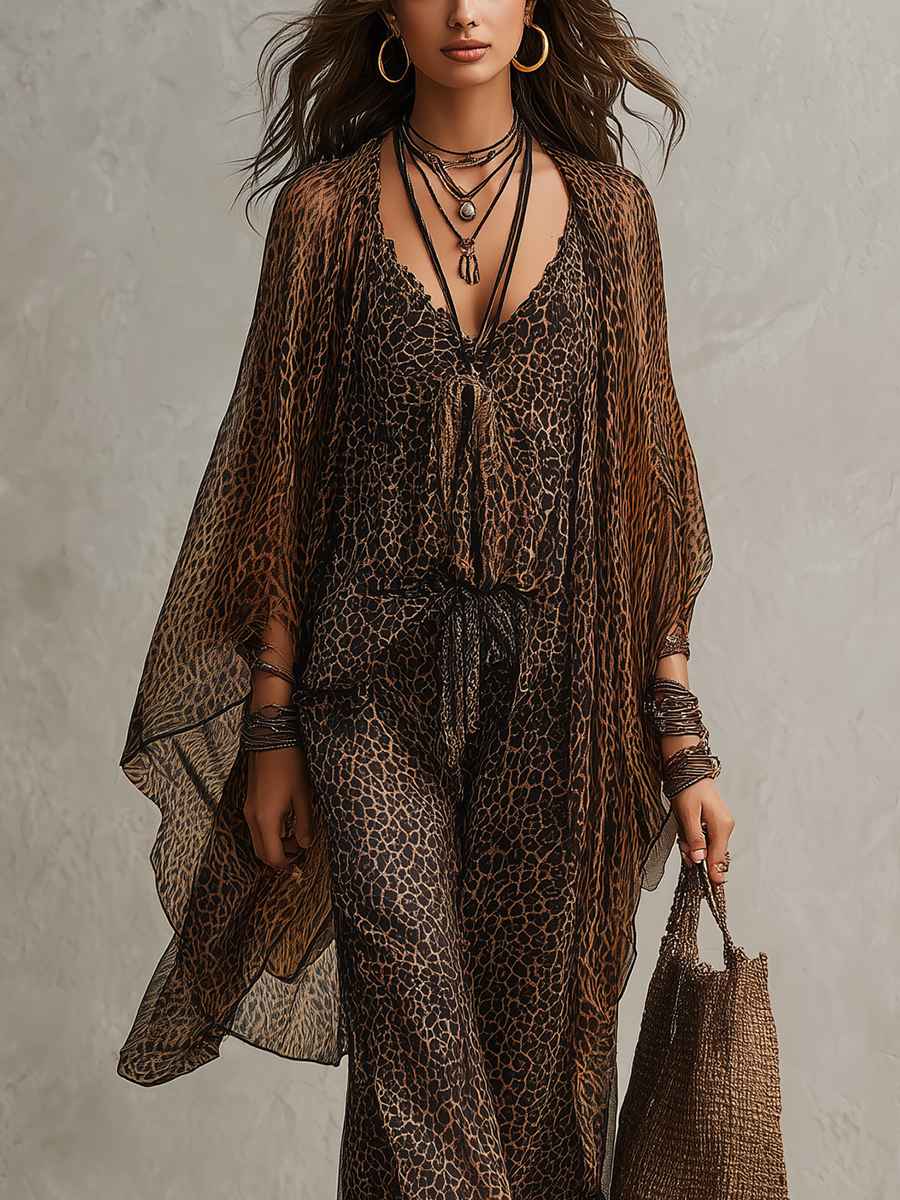 Boho Leopard Luxe 3-Piece Set