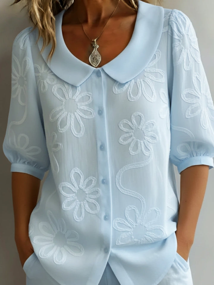 Aurélie™ - Lightweight Floral Blouse with Natural Elegance