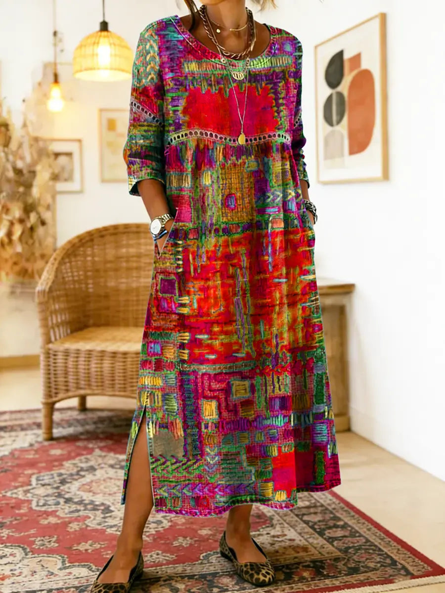 Sabine™ — BOHEMIAN PRINT MAXI DRESS