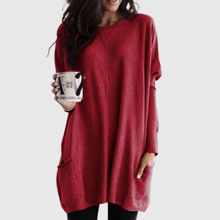 FENORA | RELAXED POCKET TUNIC WITH COVERAGE