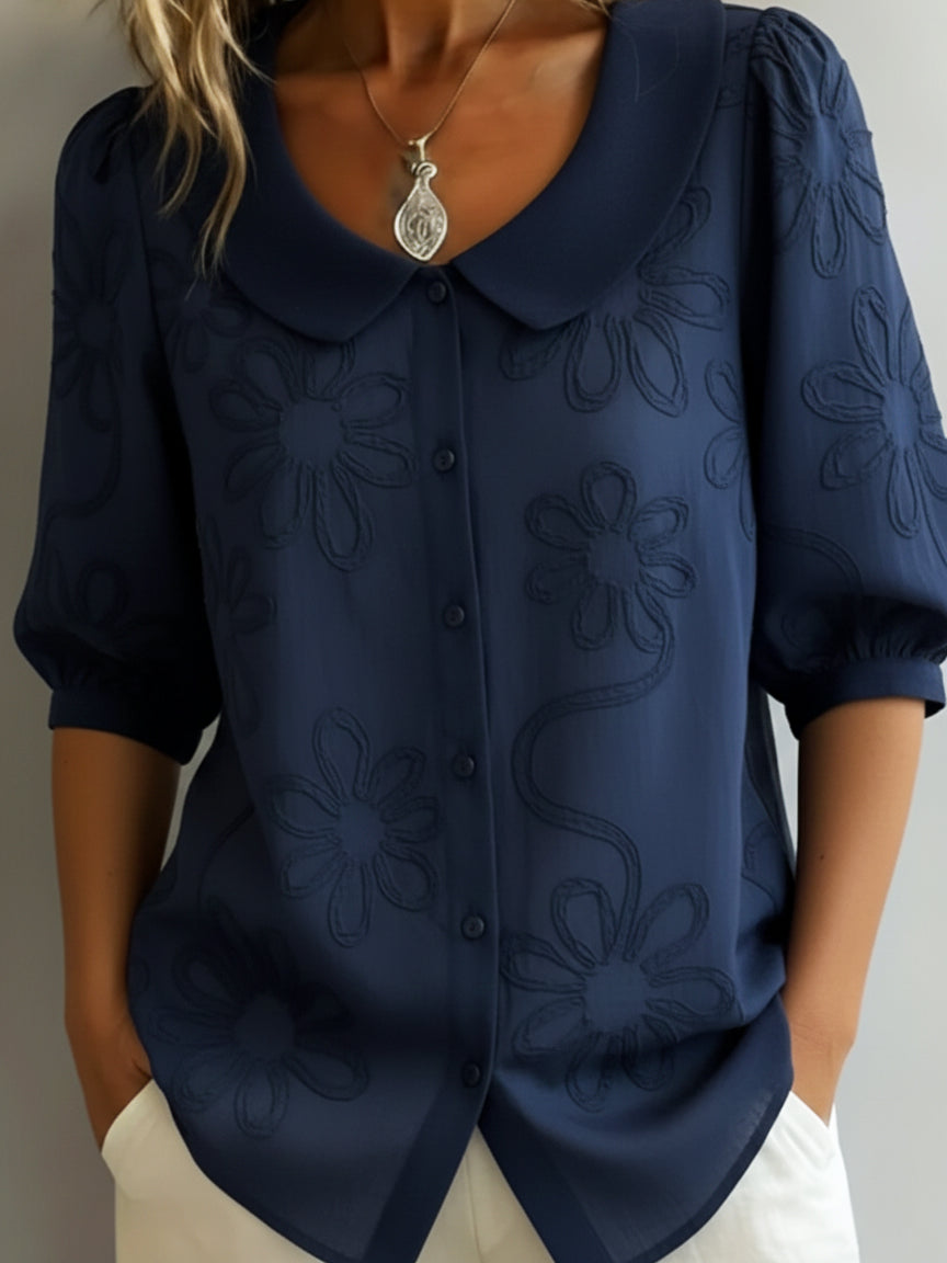 Aurélie™ - Lightweight Floral Blouse with Natural Elegance