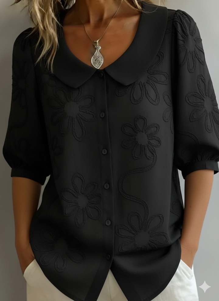 Aurélie™ - Lightweight Floral Blouse with Natural Elegance