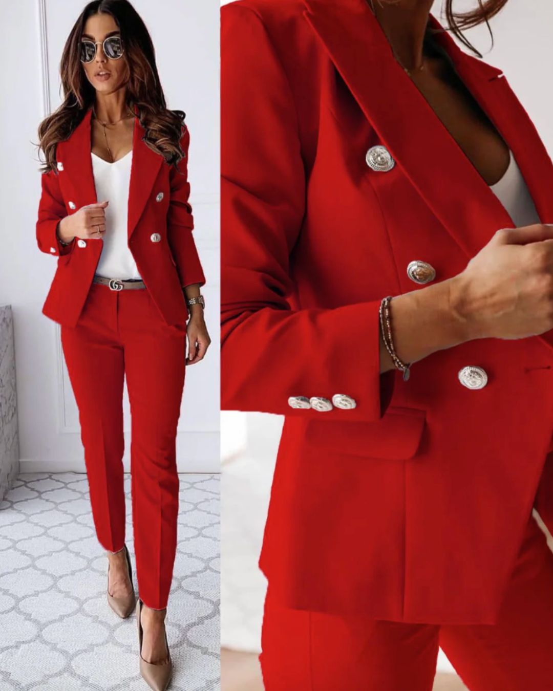 ISMAY | REFINED DOUBLE-BREASTED SUIT