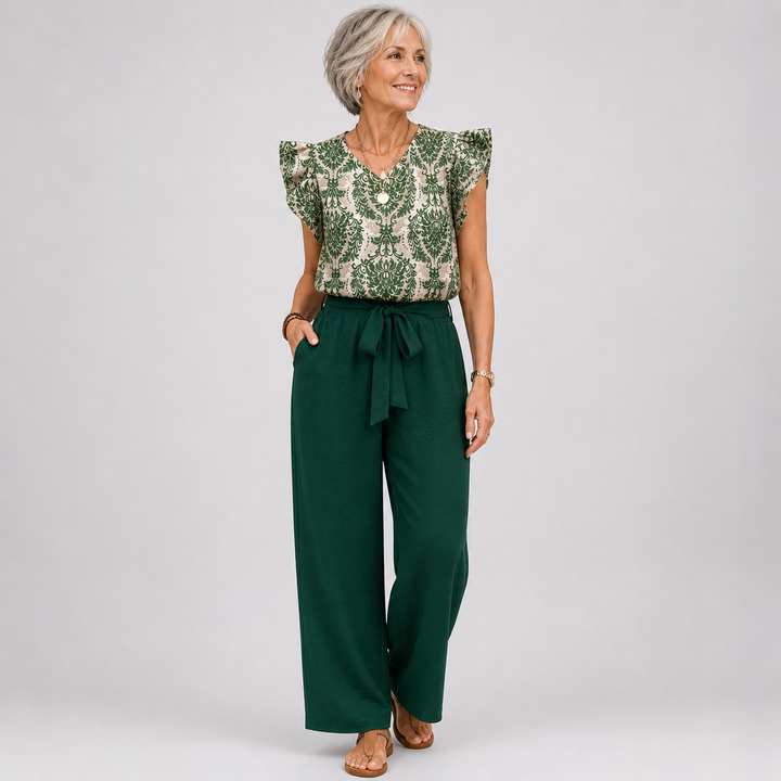 Amelia | Elegant Paisley Two-Piece Set