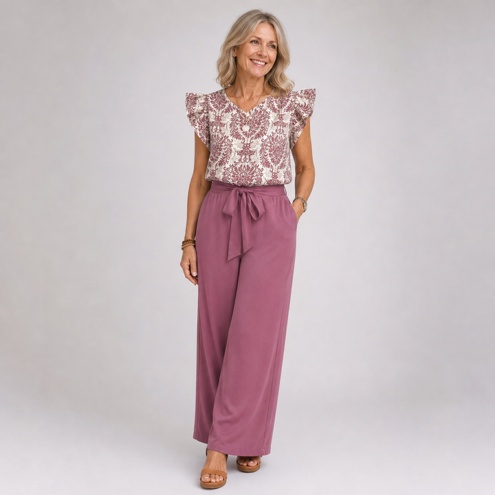 Amelia | Elegant Paisley Two-Piece Set