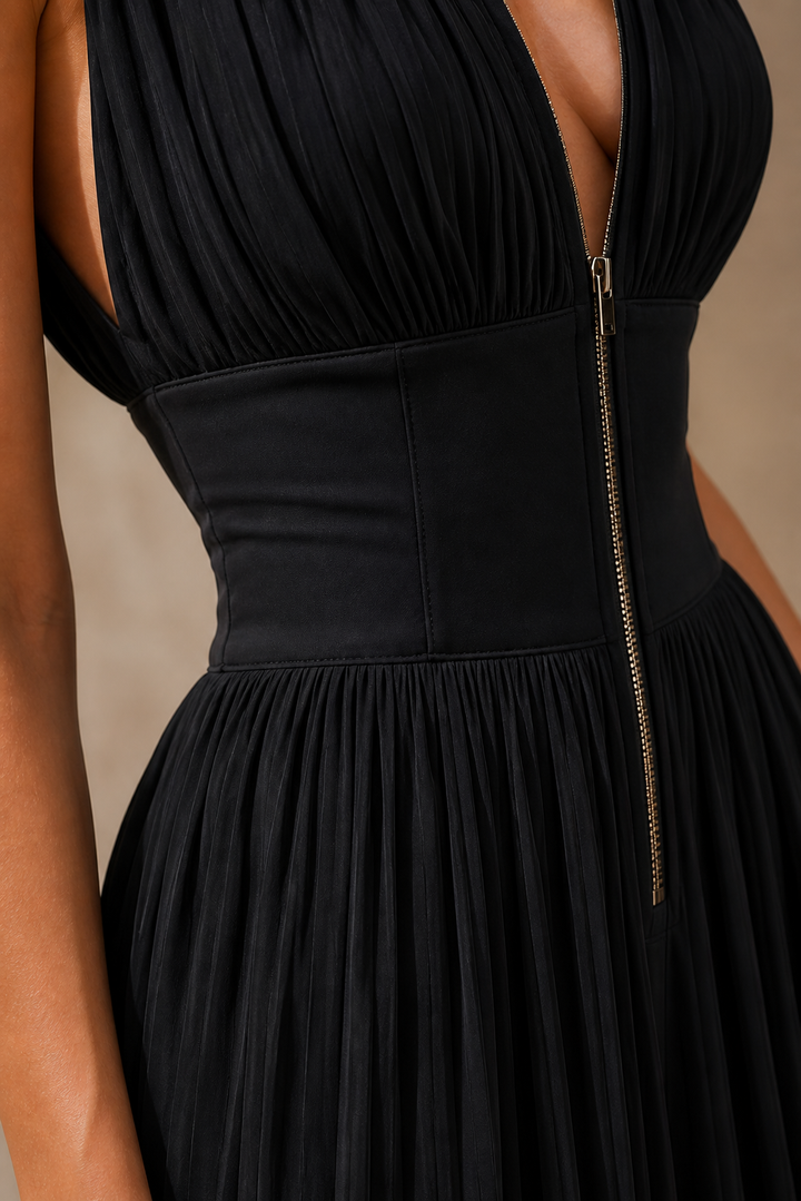 Caelia – Villa Pleated Jumpsuit