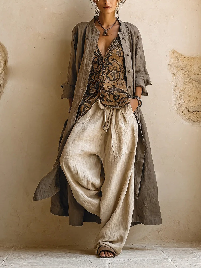 The Florence Linen-Blend Co-ord Set