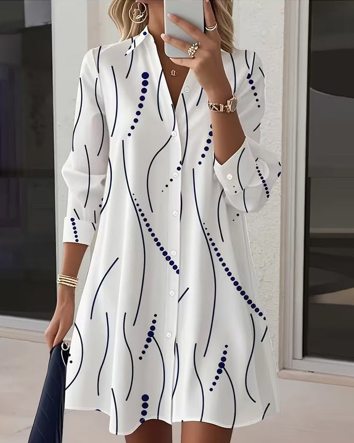 Claudine™ — Elegant and flowing shirt dress