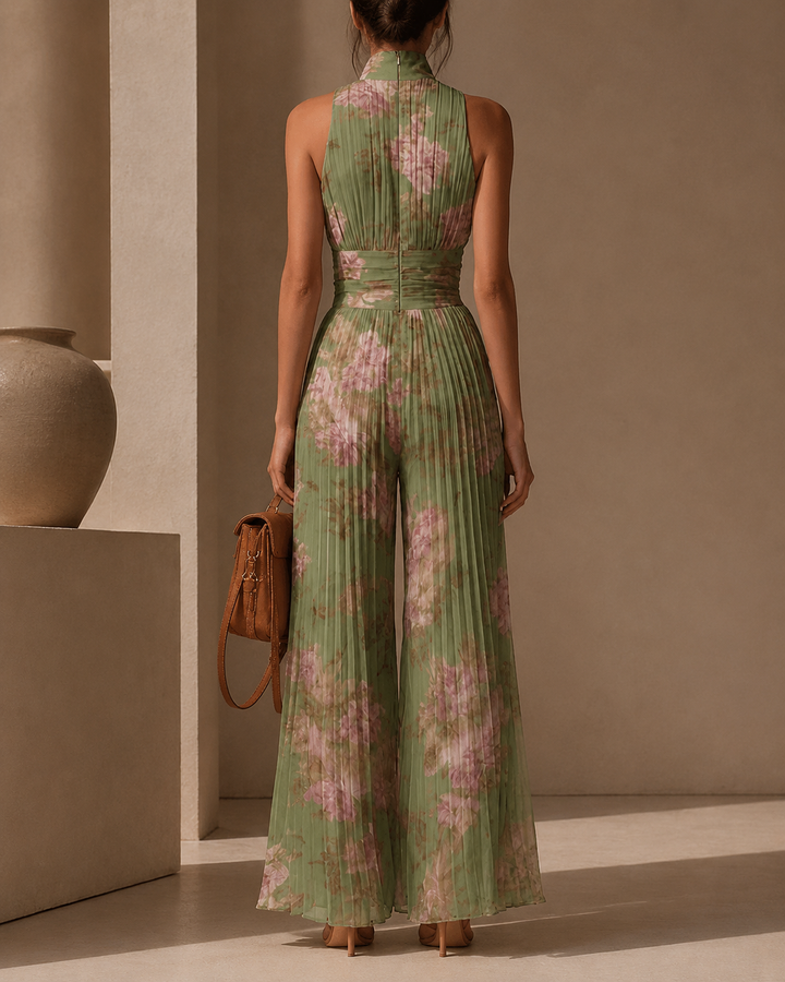 Caelia – Villa Pleated Jumpsuit