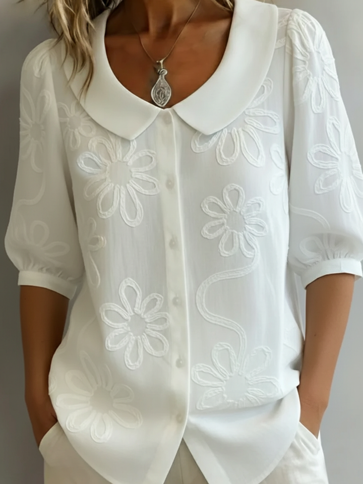 Aurélie™ - Lightweight Floral Blouse with Natural Elegance
