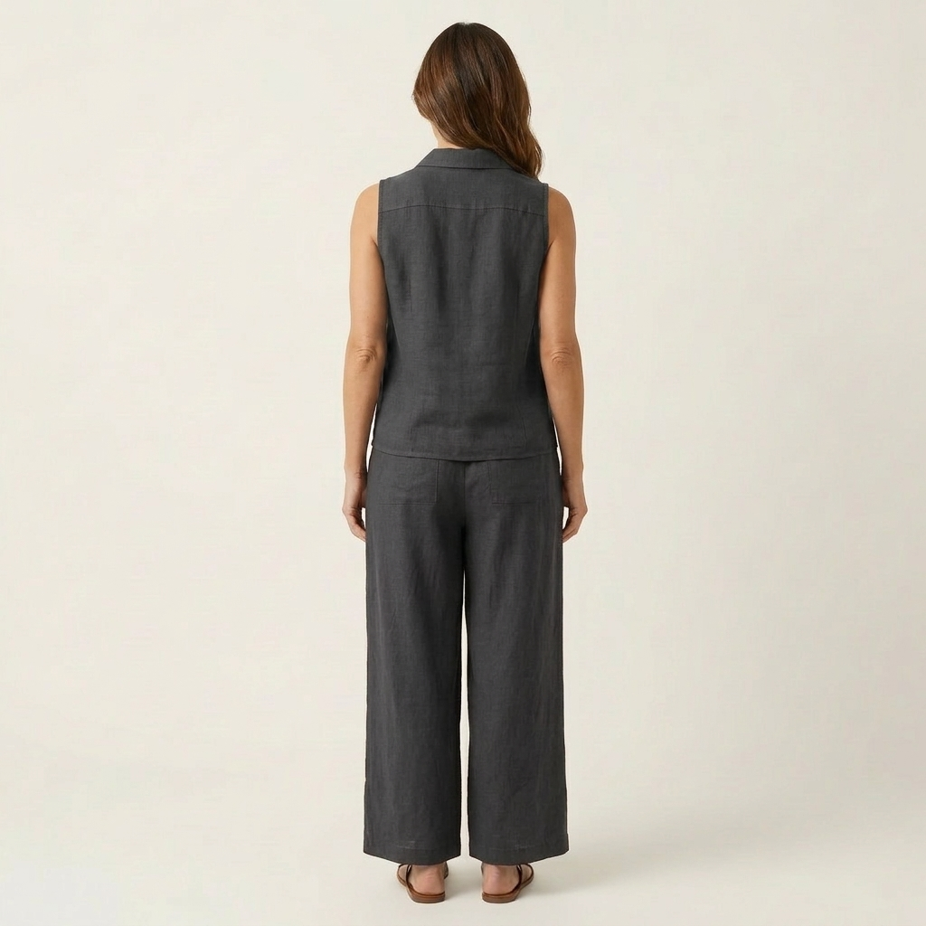 Twiila | Wrap-Top &amp; Wide-Leg Set