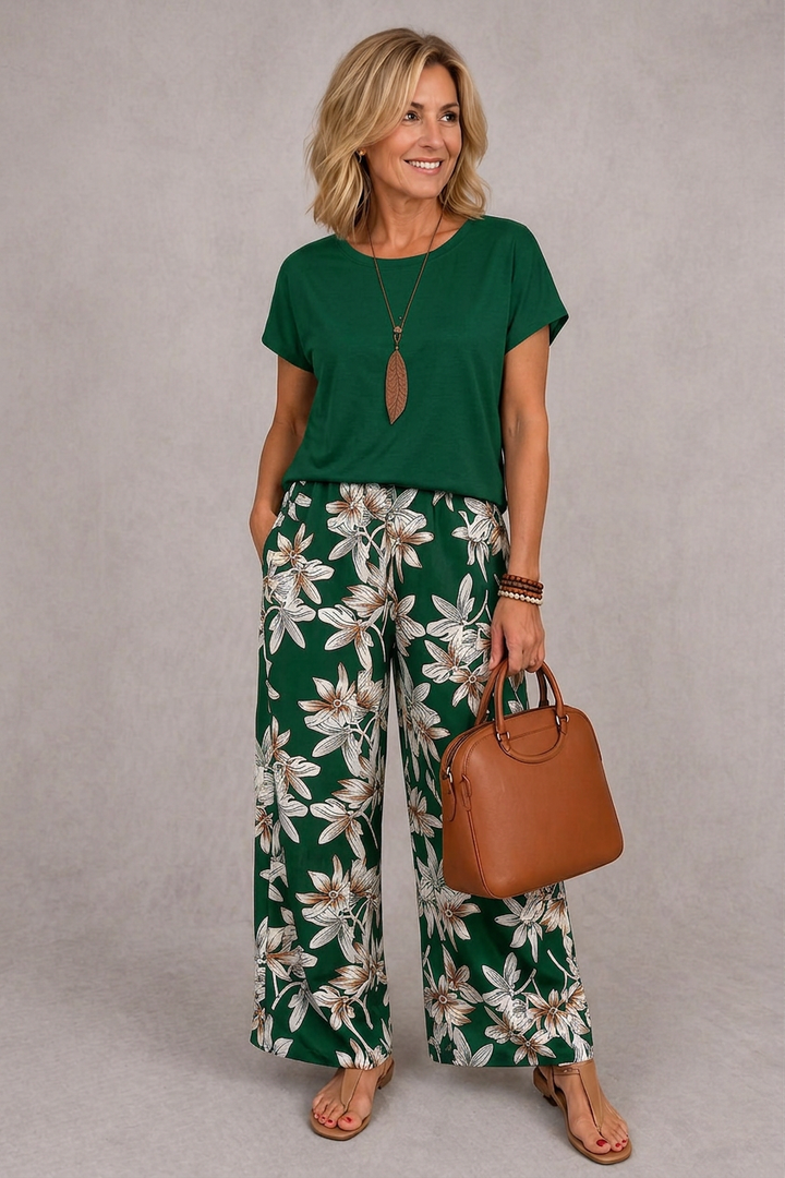 Rosie | Elegant Floral Two-Piece Set