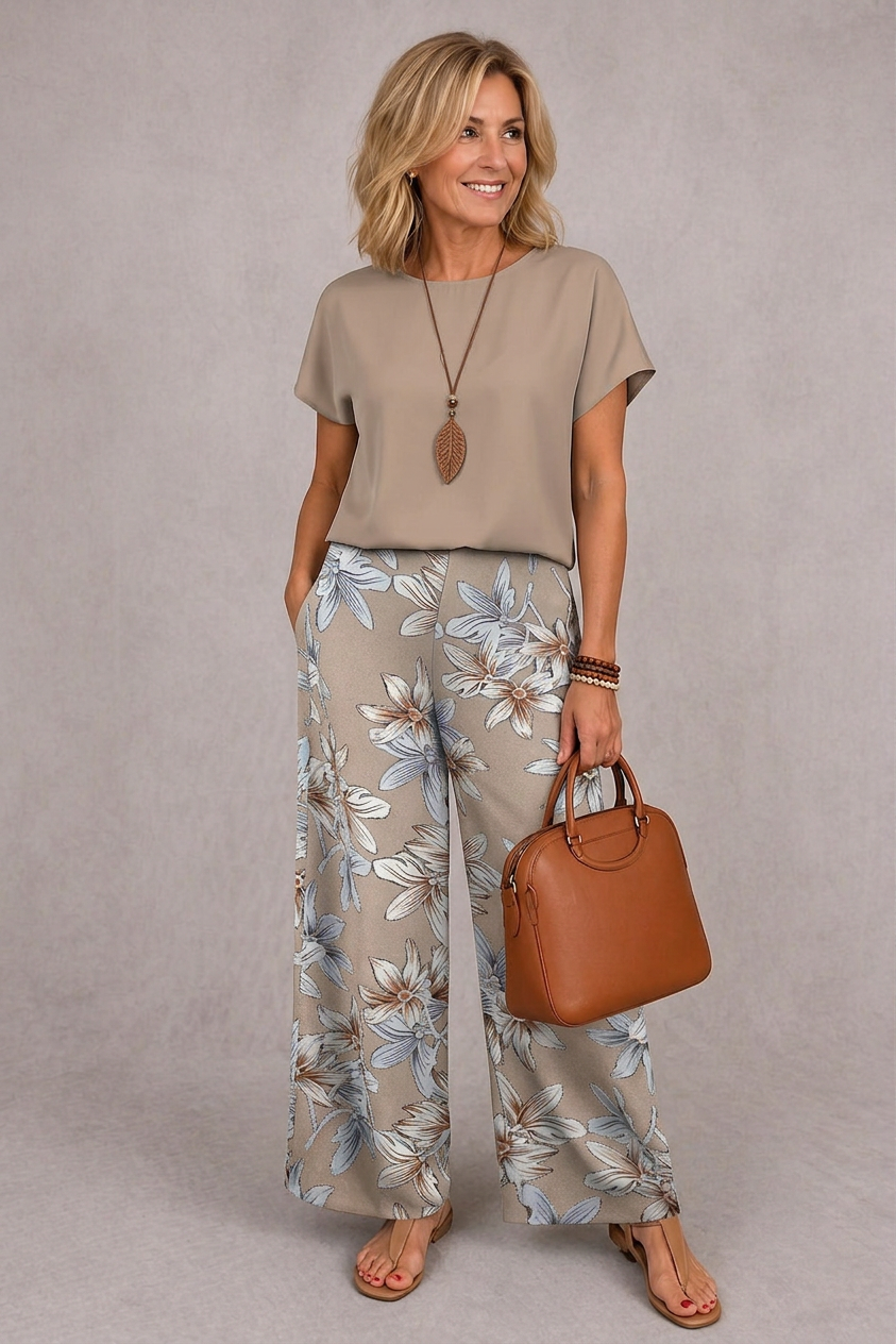 Rosie | Elegant Floral Two-Piece Set