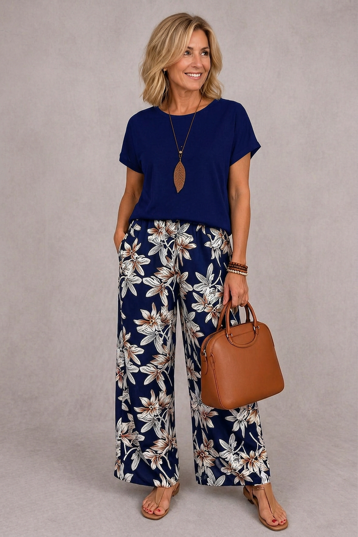 Rosie | Elegant Floral Two-Piece Set